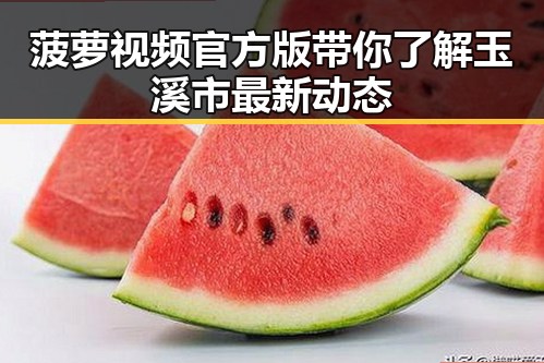 菠萝视频官方版带你了解玉溪市最新动态