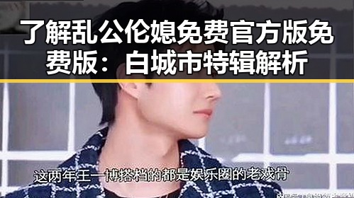 了解乱公伦媳免费官方版免费版：白城市特辑解析