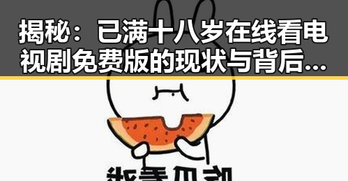 揭秘：已满十八岁在线看电视剧免费版的现状与背后分析