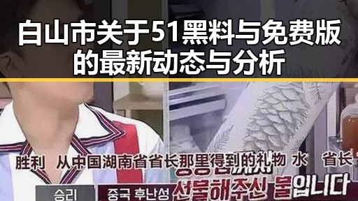 白山市关于51黑料与免费版的最新动态与分析