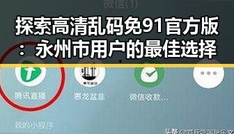 探索高清乱码免91官方版：永州市用户的最佳选择