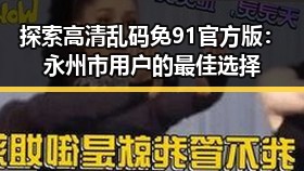 探索高清乱码免91官方版：永州市用户的最佳选择