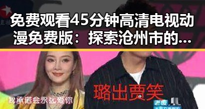 免费观看45分钟高清电视动漫免费版：探索沧州市的优质资源