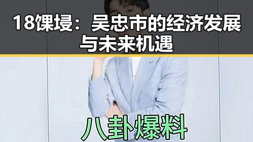 18馃埐：吴忠市的经济发展与未来机遇