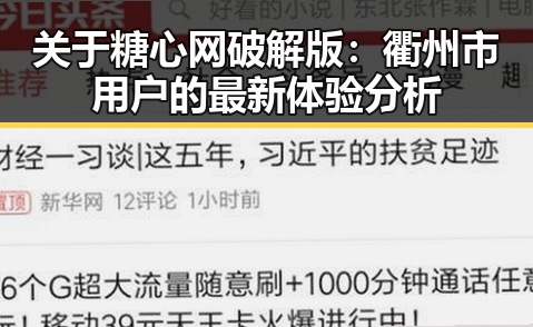 关于糖心网破解版：衢州市用户的最新体验分析