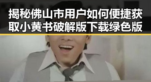 揭秘佛山市用户如何便捷获取小黄书破解版下载绿色版