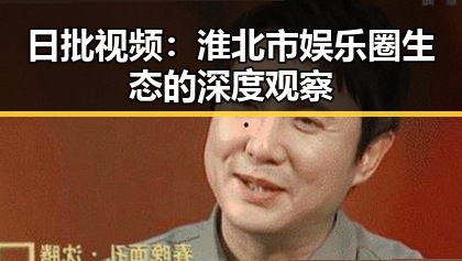 日批视频：淮北市娱乐圈生态的深度观察