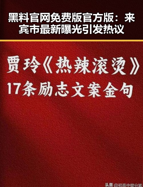黑料 官网免费版官方版：来宾市最新曝光引发热议