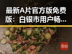 最新A片官方版免费版：白银市用户畅享无忧体验