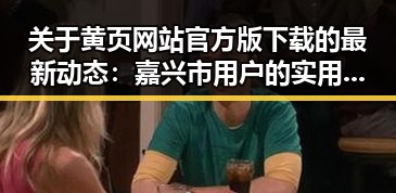 关于黄页网站官方版下载的最新动态：嘉兴市用户的实用指南