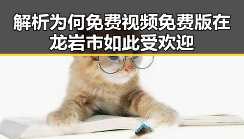 解析为何免费视频免费版在龙岩市如此受欢迎