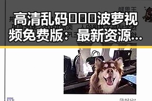 高清乱码🔞❌♋波萝视频免费版：最新资源解析与安全指南