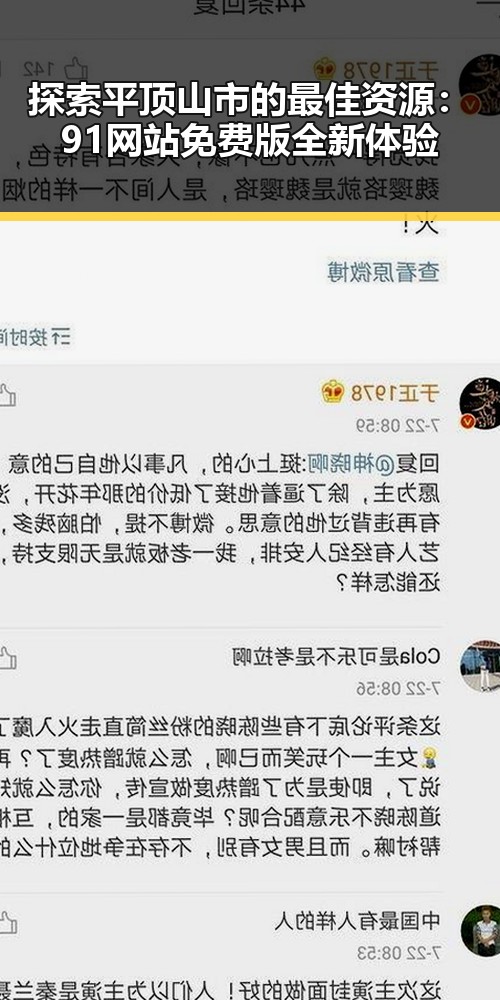 探索平顶山市的最佳资源：91网站免费版全新体验