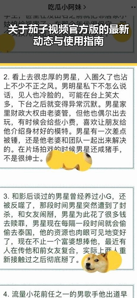 关于茄子视频官方版的最新动态与使用指南