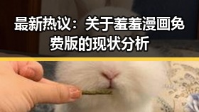 最新热议：关于羞羞漫画免费版的现状分析