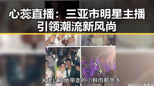 心蕊直播：三亚市明星主播引领潮流新风尚
