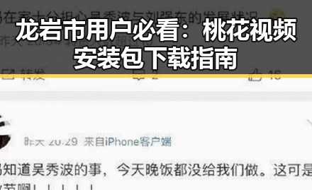 龙岩市用户必看：桃花视频安装包下载指南