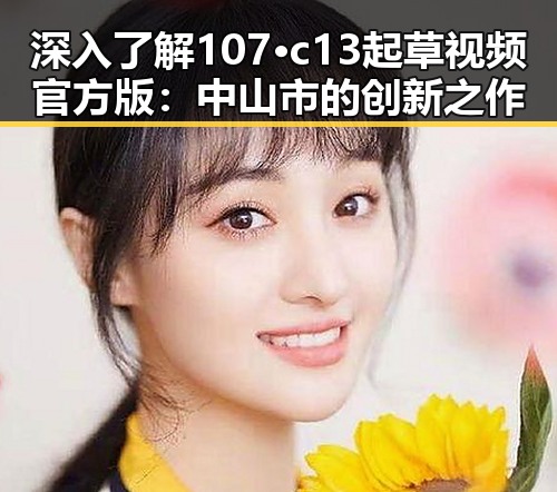 深入了解107·c13起草视频官方版：中山市的创新之作