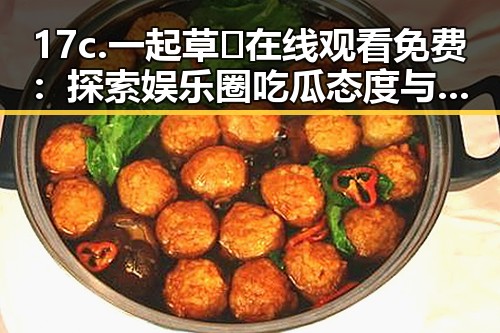 17c.一起草🌿在线观看免费：探索娱乐圈吃瓜态度与网民反应