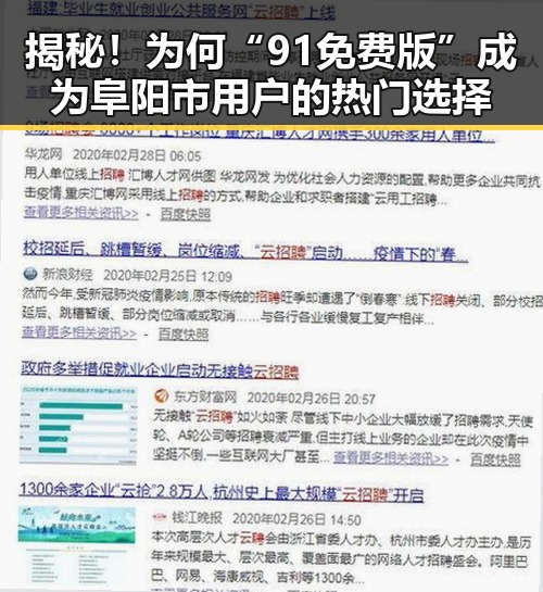 揭秘！为何“91免费版”成为阜阳市用户的热门选择
