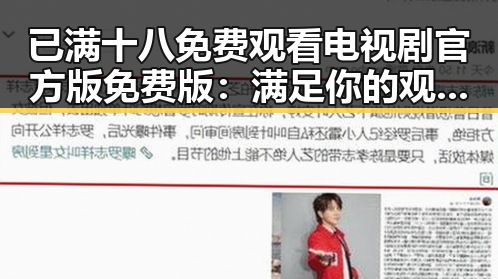 已满十八免费观看电视剧官方版免费版:满足你的观影新体验