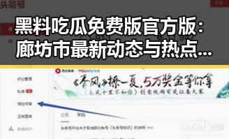 黑料吃瓜免费版官方版：廊坊市最新动态与热点盘点