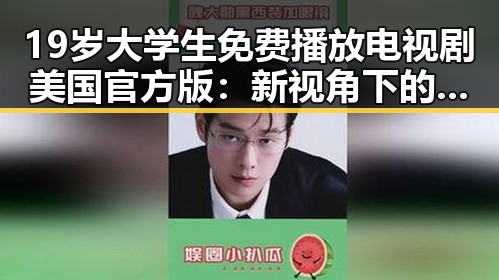 19岁大学生免费播放电视剧美国官方版：新视角下的观看体验