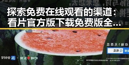 探索免费在线观看的渠道：看片官方版下载免费版全解析