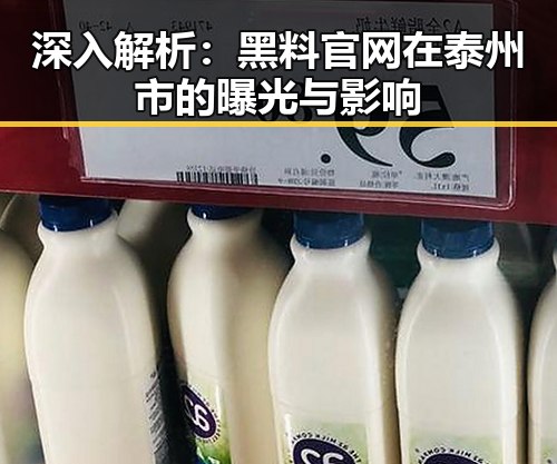 深入解析：黑料 官网在泰州市的曝光与影响