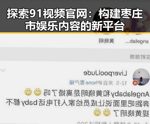 探索91视频官网：构建枣庄市娱乐内容的新平台