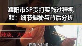 濮阳市SP责打实践过程视频：细节揭秘与背后分析