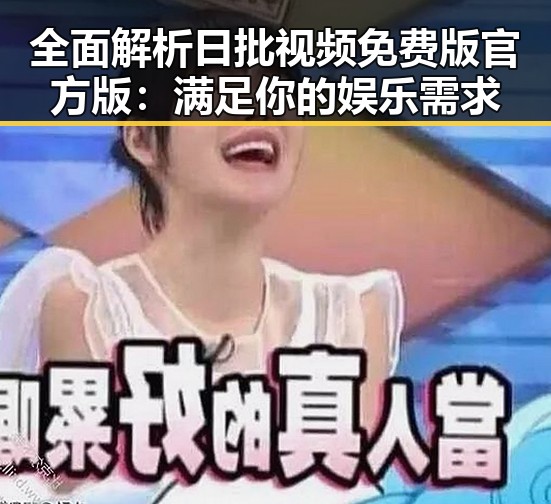 全面解析日批视频免费版官方版：满足你的娱乐需求