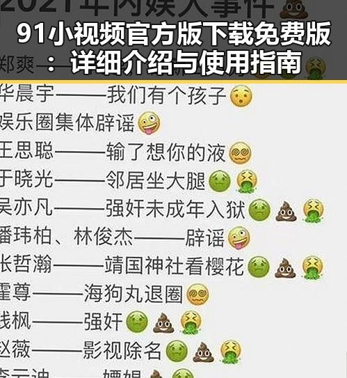 91小视频官方版下载免费版：详细介绍与使用指南