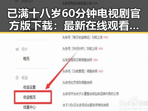 已满十八岁60分钟电视剧官方版下载:最新在线观看指南