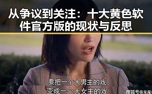 从争议到关注：十大黄色软件官方版的现状与反思