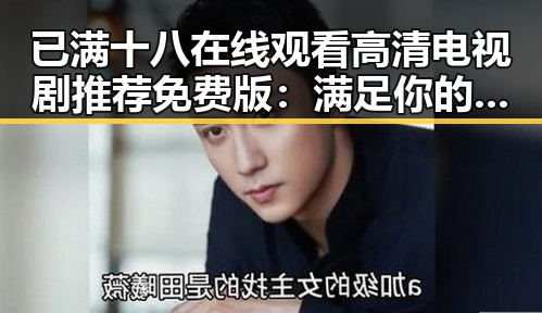 已满十八在线观看高清电视剧推荐免费版：满足你的观影需求