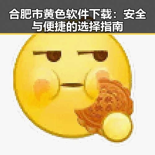 合肥市黄色软件下载：安全与便捷的选择指南