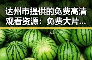 达州市提供的免费高清观看资源：免费大片官方版免费版