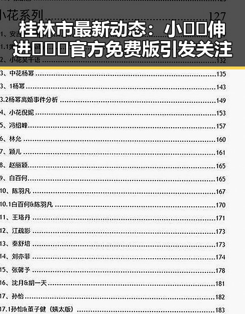 桂林市最新动态:小🐔🐔伸进🈲🔞🔞官方免费版引发关注