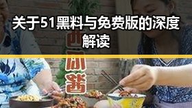 关于51黑料与免费版的深度解读