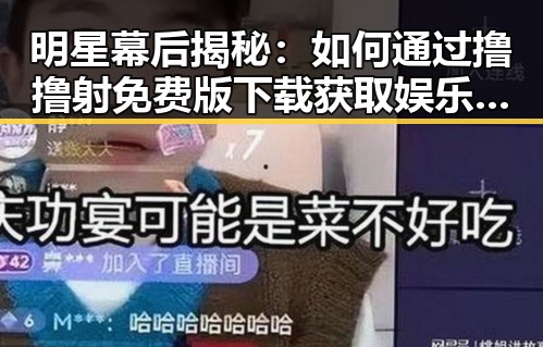 明星幕后揭秘：如何通过撸撸射免费版下载获取娱乐资源