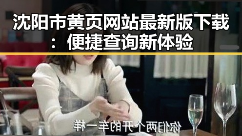 沈阳市黄页网站最新版下载：便捷查询新体验