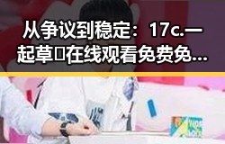 从争议到稳定：17c.一起草🌿在线观看免费免费版官方版的现状与发展