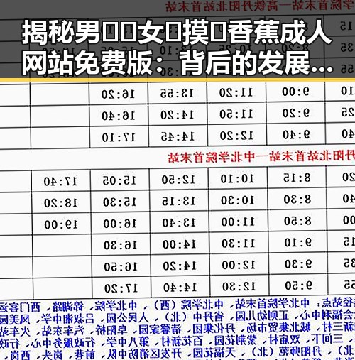 揭秘男🍌❌女🍑摸🐻香蕉成人网站免费版：背后的发展与趋势