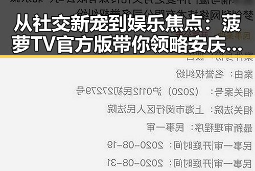 从社交新宠到娱乐焦点:菠萝TV官方版带你领略安庆市的精彩变化