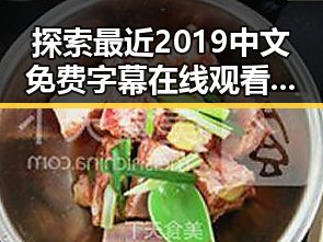 探索最近2019中文免费字幕在线观看的魅力与实用技巧
